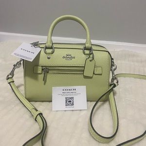 Coach Rowan Satchel in Pastel Green
